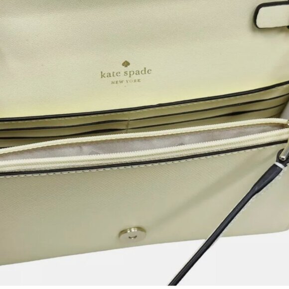 Kate Spade Staci Small Flap Crossbody in Lemon Fondant - Picture 5 of 6